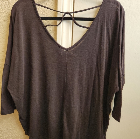maurices- dolman criss cross back tee - Picture 2 of 5
